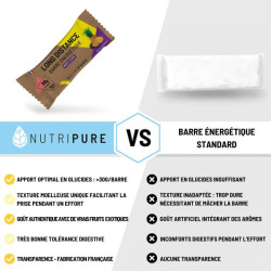NUTRIPURE BARRE ENERGETIQUE LONGUE DISTANCE FRUITS ROUGES