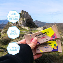 NUTRIPURE BARRE ENERGETIQUE LONGUE DISTANCE FRUITS ROUGES