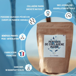 NUTRIPURE COLLAGENE MARIN SAUVAGE FRUITS EXOTIQUES 310gr