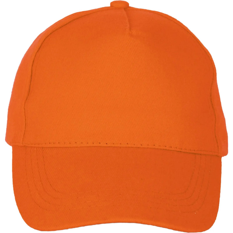 CASQUETTE 5 PANNEAUX ORANGE