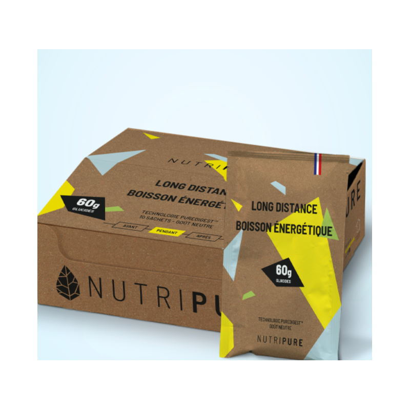 NUTRIPURE BOISSON ENERGETIQUE LONGUE DISTANCE 60 GR