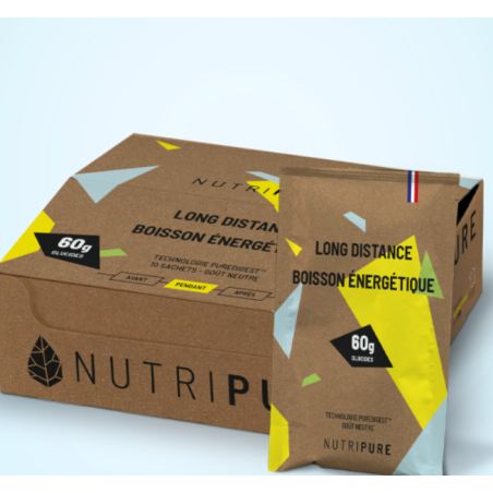 NUTRIPURE BOISSON ENERGETIQUE LONGUE DISTANCE 60 GR