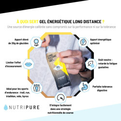 NUTRIPURE GEL ENERGETIQUE NEUTRE LONG DISTANCE