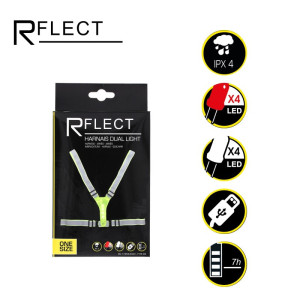 R'FLECT HARNAIS DUAL LIGHT RUNNING REFLECHISSANT