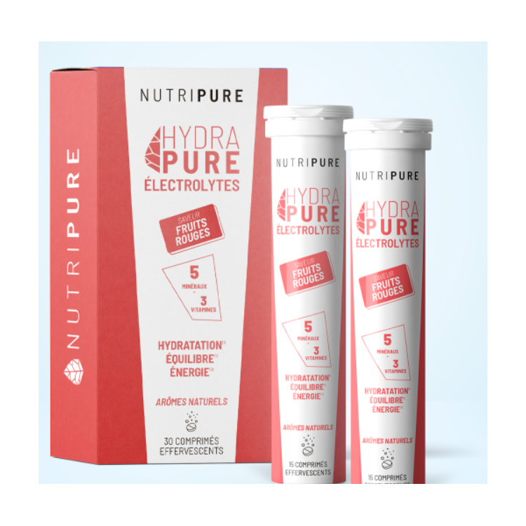 NUTRIPURE HYDRAPURE ELECTROLYTES FRUITS ROUGES