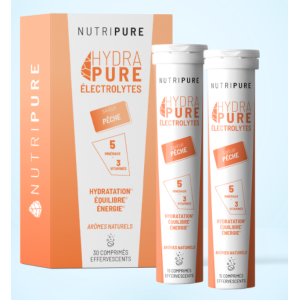 NUTRIPURE HYDRAPURE ELECTROLYTES PECHE