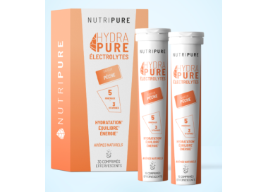 NUTRIPURE HYDRAPURE ELECTROLYTES PECHE